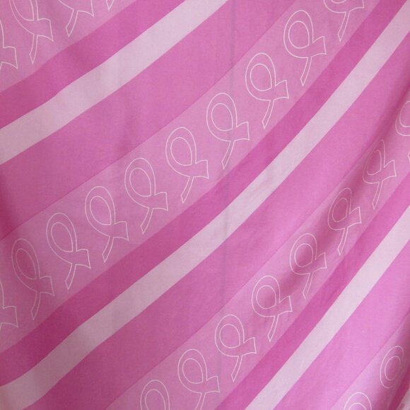 Breast Cancer 100% Silk SCARF Pink American Cancer Society - Picture 8 of 9